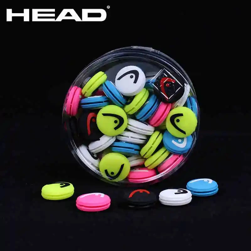 HEAD 120Pcs/lot Tennis Racket Shock Absorber Silicone Anti-Vibration Tennis Racket Dampeners Pro Damp Jar Tennis Accessories