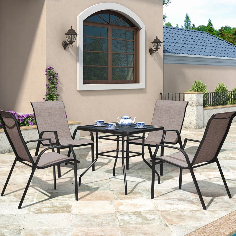 Outdoor leisure table and chair combination outdoor garden outdoor seating