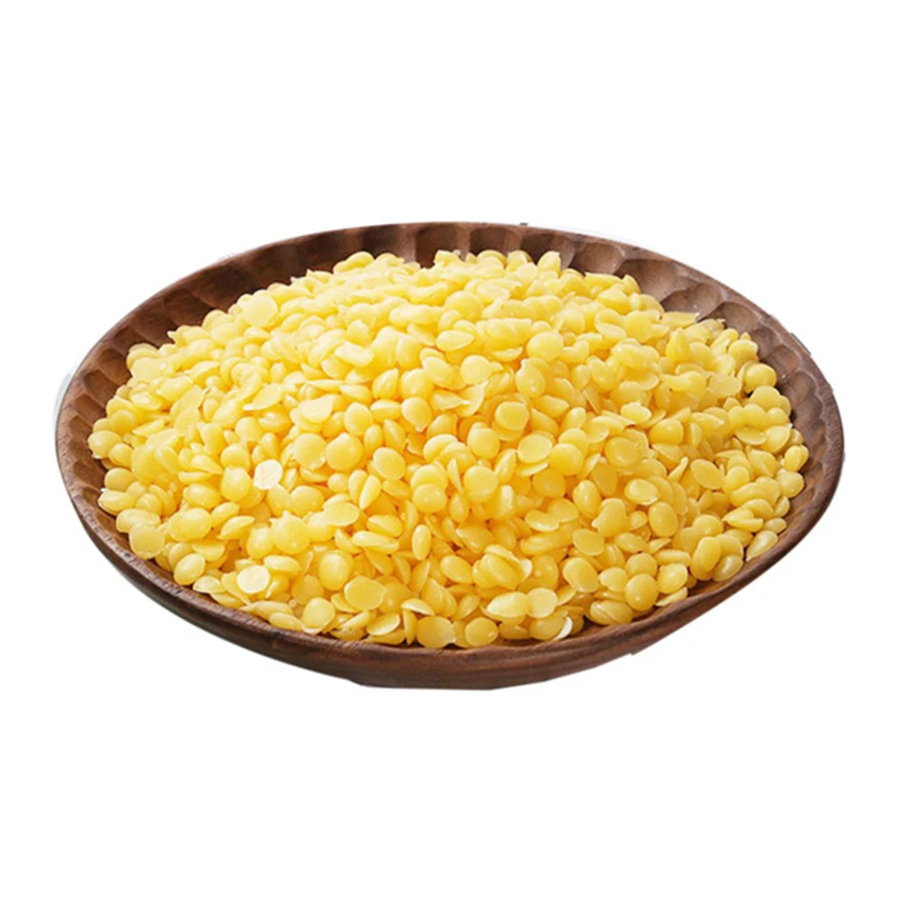 1KG Particles Yellow Beeswax Natural Wax Raw Materials For DIY Candle Making Lipstick Cosmetics Candle Handcraft Accessories