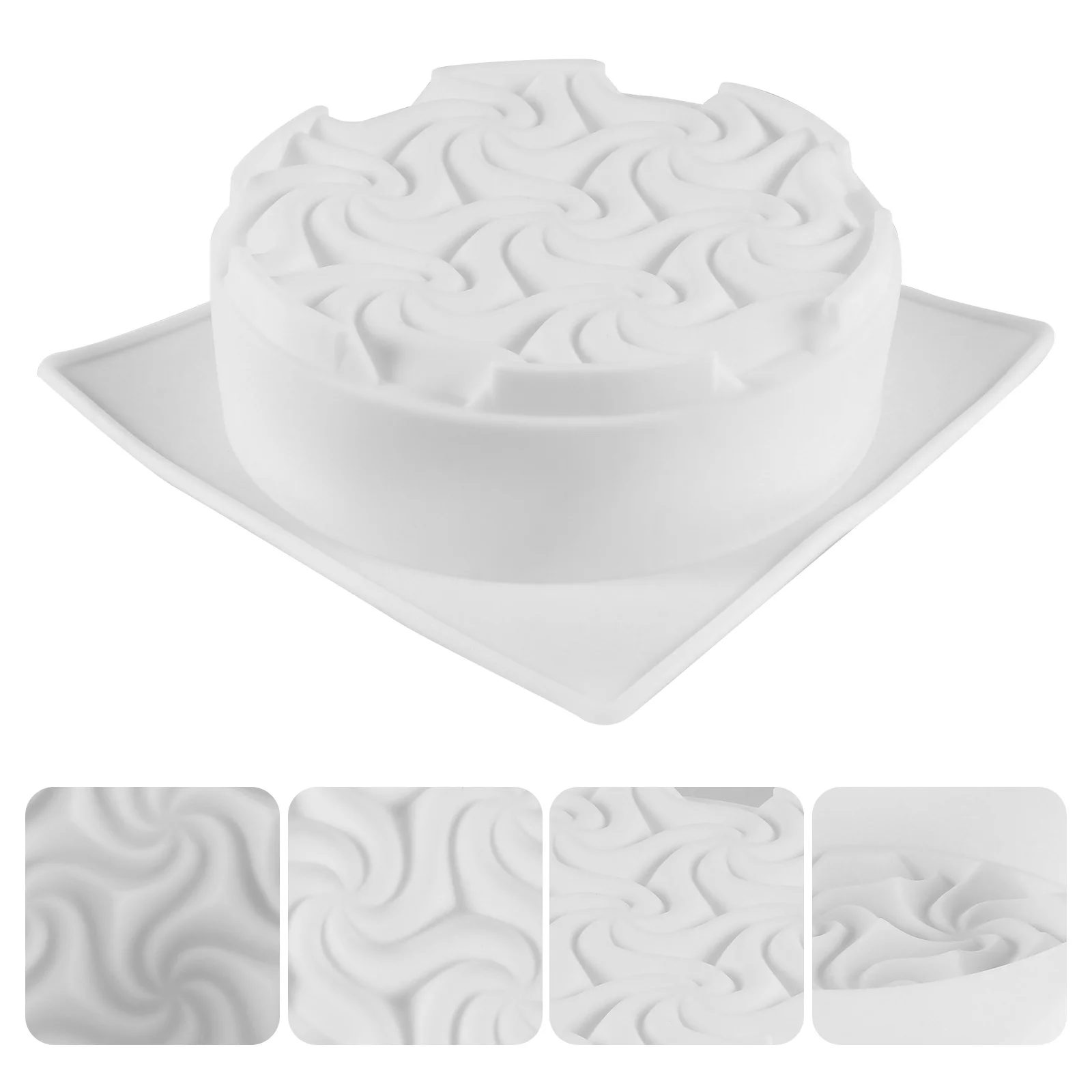 

1 pc Silicone Cake Mold Spiral Wave Shape Non-Stick Baking Tray Heat Cold Resistant Diy Pudding Jelly Mold Muffin Candy Baking