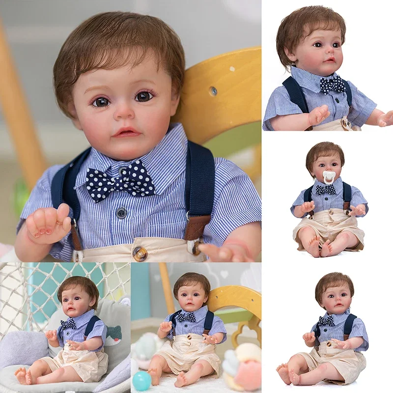 

24inch Sue-sue Reborn Doll in Already Painted Finishe Skin Visible Veins Hand Rooted Hair Cuddly Soft Body High Quality Handmade