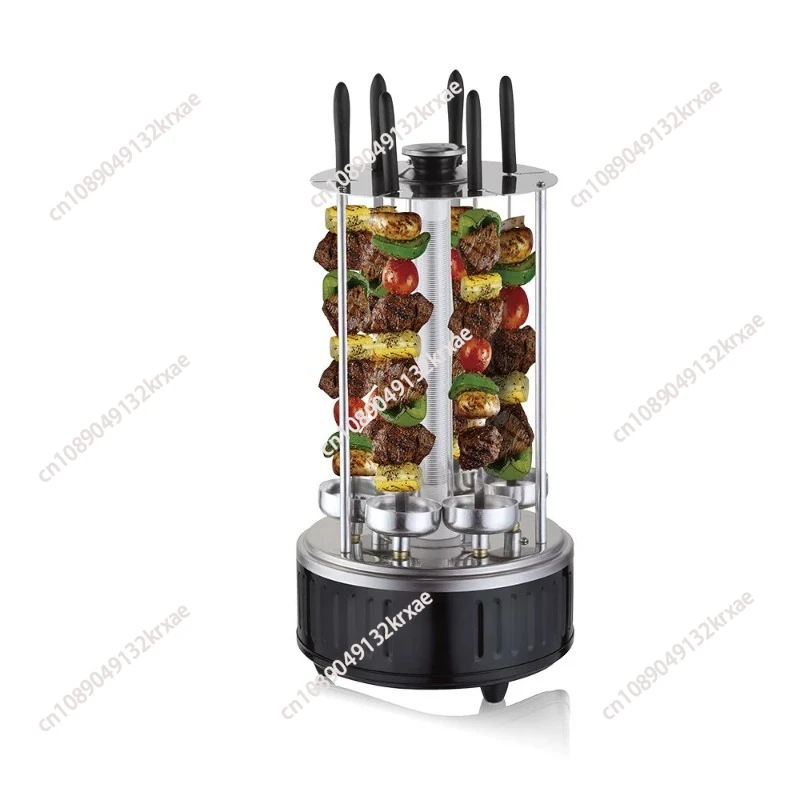 

European Standard Barbecue Grill Skewer Machine Household Multi-functional Frying and Baking Integrated Fuming Charcoal Oven