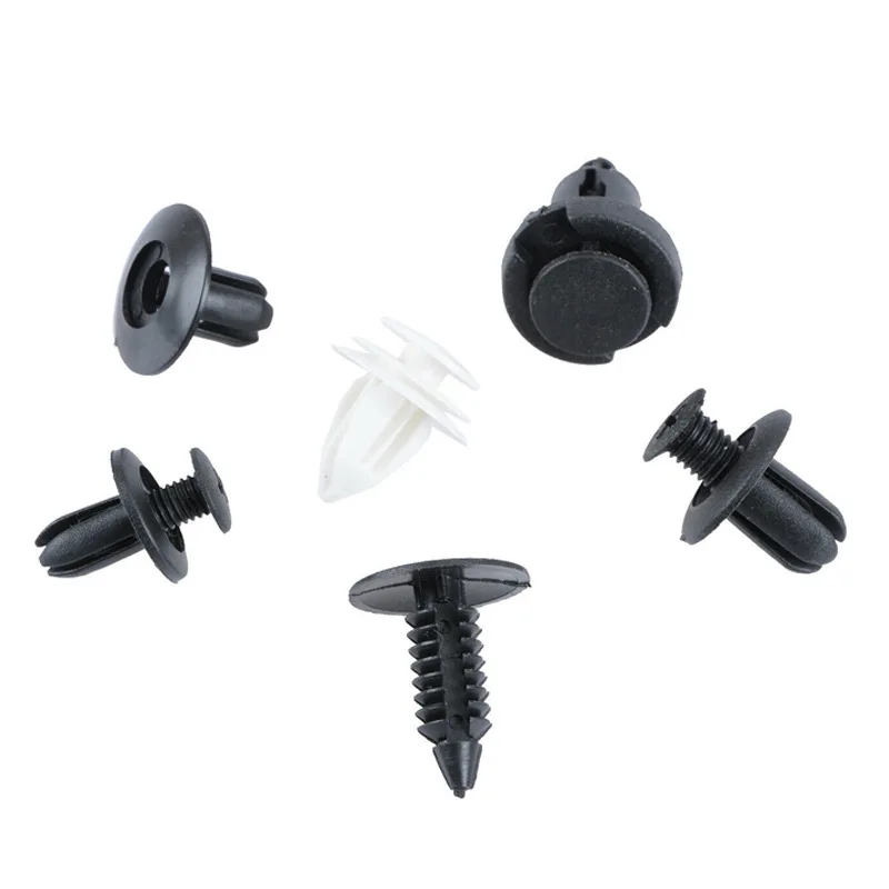 Auto Fastener Clip Car Fender Push Retainer Pin Rivet Bumper for Door Trim Panel Retainer Fastener Kit, Bag/Box Package 50/100pc