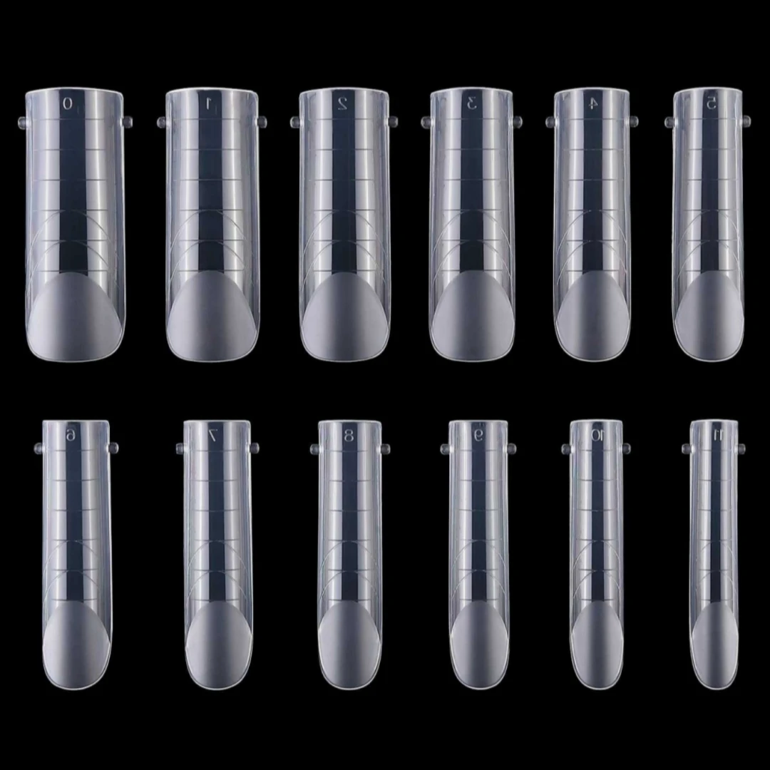 Matte dual nail forms voor poly gel nagelverlenging square full_voghion.com