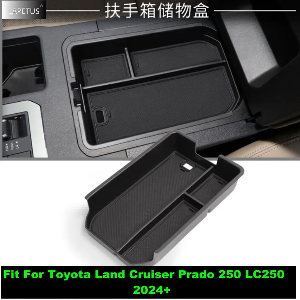 

For Toyota Land Cruiser Prado 250 LC250 2024 2025 Center Console Organizer Interior Accessories ABS Armrest Armrest Storag Tray