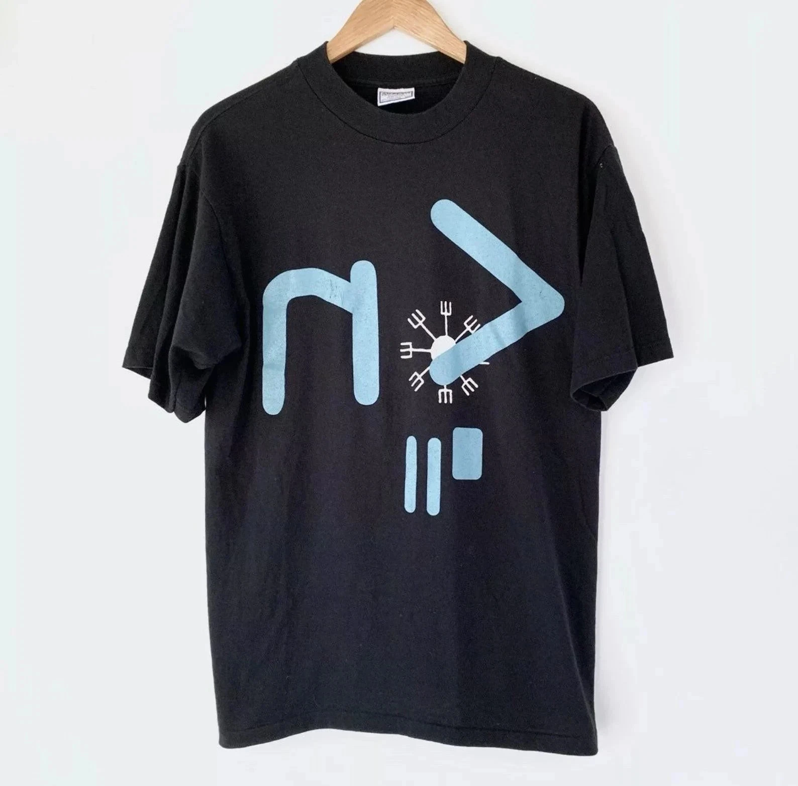 Camiseta unisex negra de Nine Inch Nails "Dissonance Performance" de 1995, ropa de calle para hombre