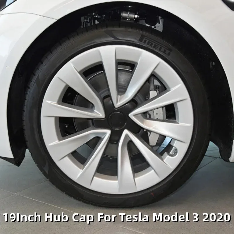 19Inch Hub Caps For Tesla model 3 2020-2021 Performance Wheel Hubcap Automobile Replacemen Wheel Cap Full Rim Cover Accessories