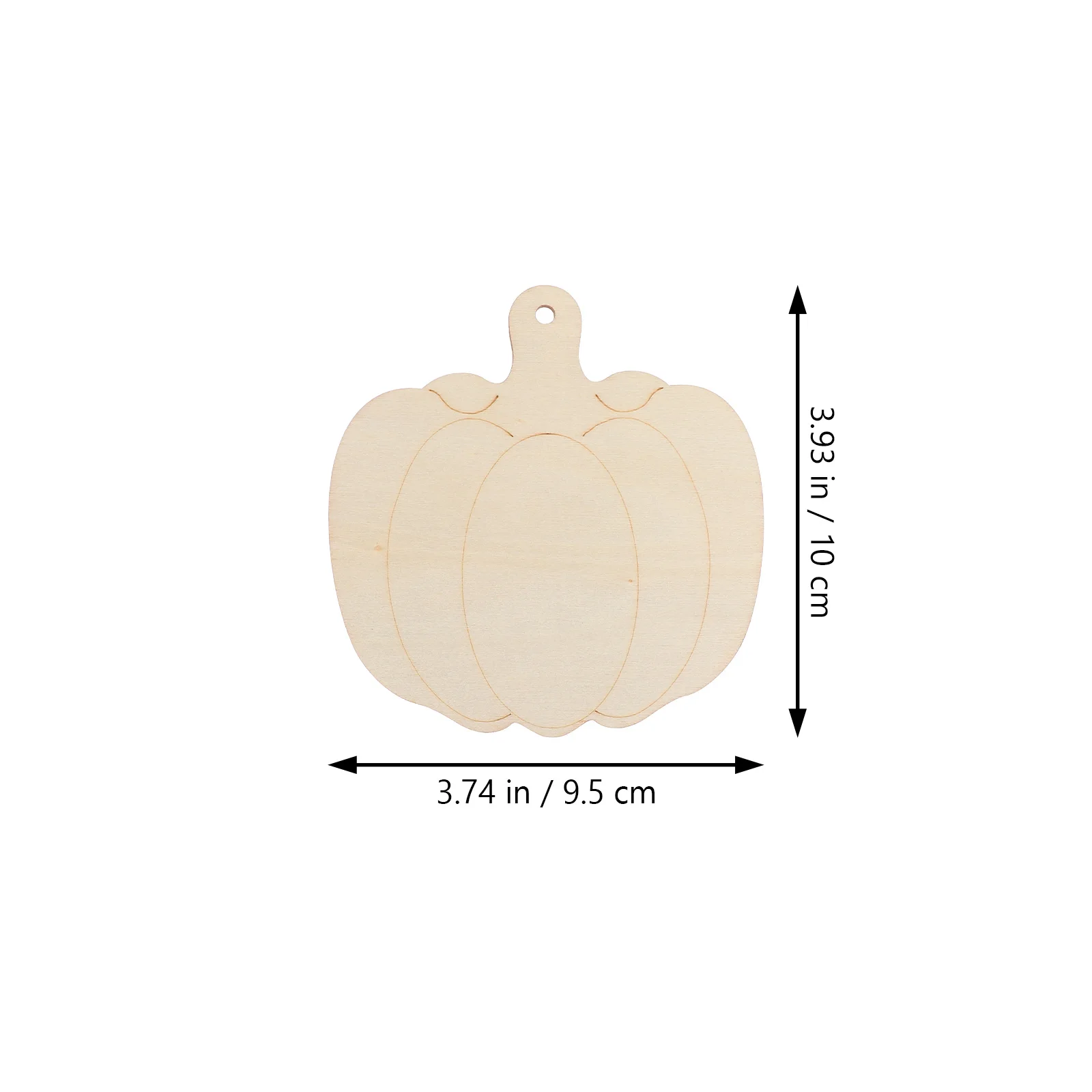

30Pcs Unfinished Pumpkin Cutout Wood DIY Crafts Halloween Painting Slices Lightweight Easy to Color Wooden Decorative Pieces