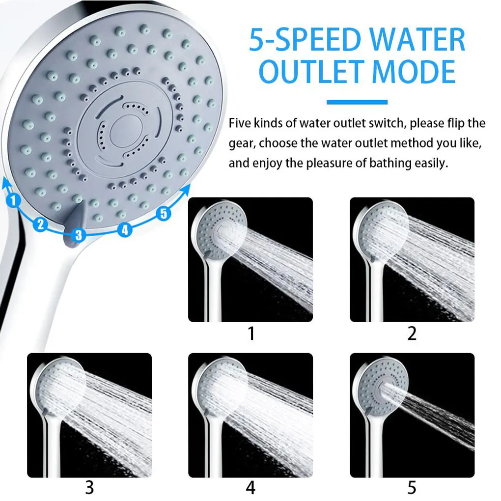 Shower Head Removable Anti-rust High Pressure Sprayer Sprinkler Type5