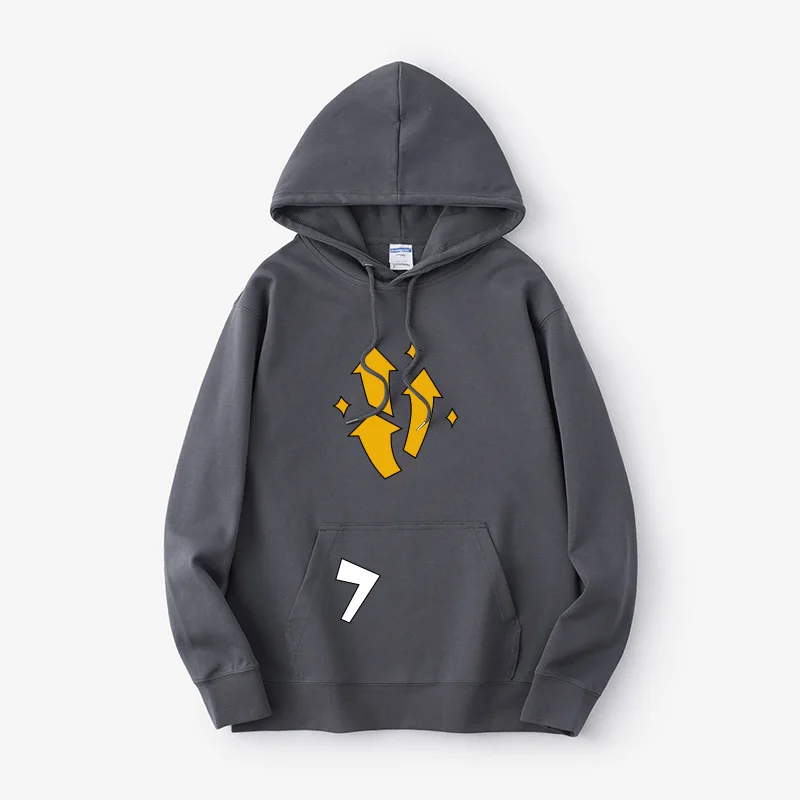 

Толстовка-худи унисекс EQY Brand: хлопковая, с длинным рукавом, с принтом, повседневная, для студентов