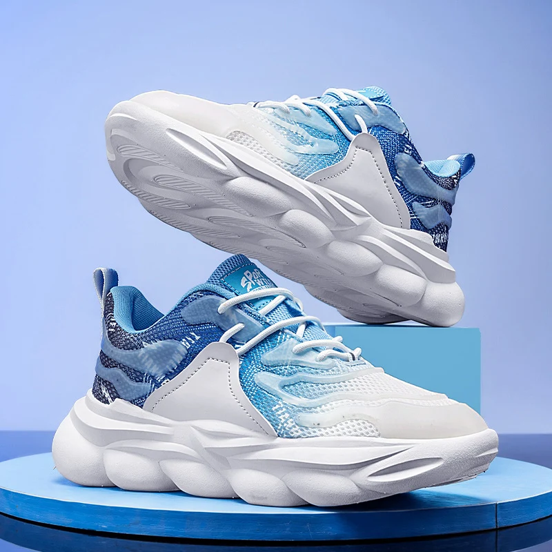 

New Breathable Mesh Shoes for Men in Summer, Trendy and Versatile Thick-soled White Sneakers, Sports Shoes and Casual Shoes