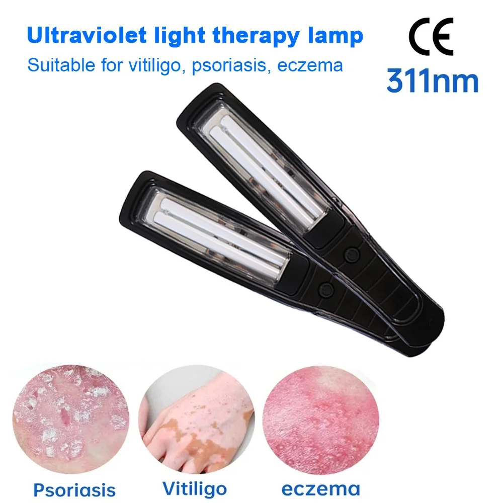 308NM Narrowband Ultraviolet Vitiligo Phototherapy Instrument Uvb Lamp Eczema UVB Lamp Therapy Psoriasis Skin Treatment Light