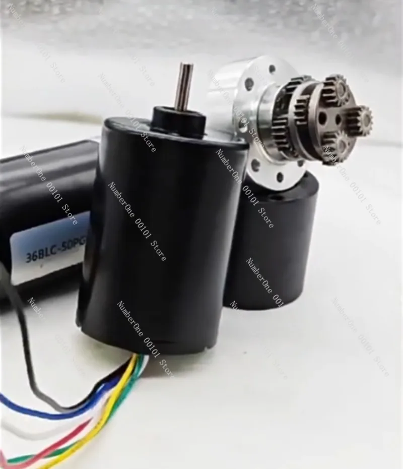 3650 Brushless DC Gear Motor 12V/24V, 36:1 Adjustable Speed Reduction, 36mm diameter