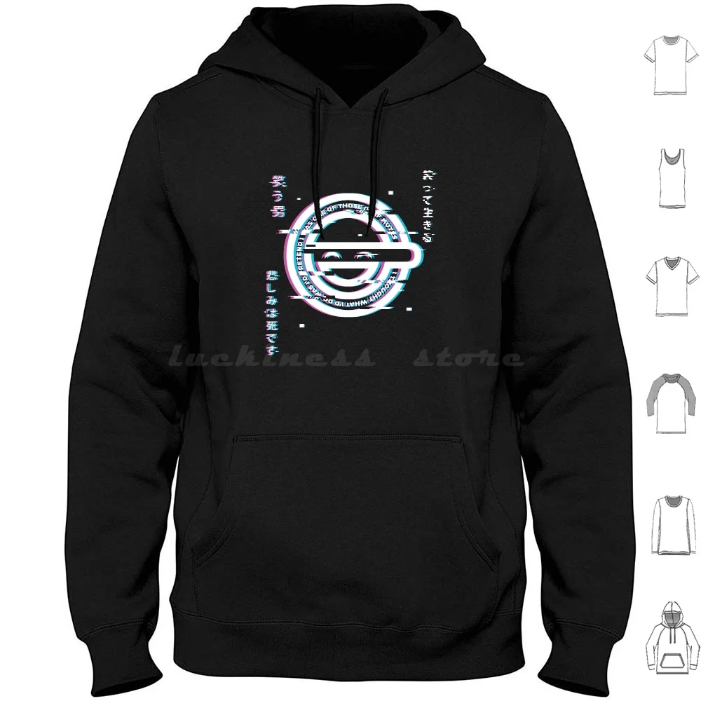 The Laughing Man-Ghost In The Shell Hacker Hoodies Long Sleeve Ghost Shell Ghost In The Shell Gits Laughing Man Hacker