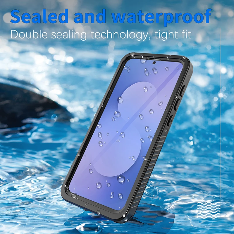

IP68 Waterproof Phone Cover For Samsung Galaxy S25 Fe Case Diving Swim Lanyard Protection Dustproof Shockproof Magnetic Fundas