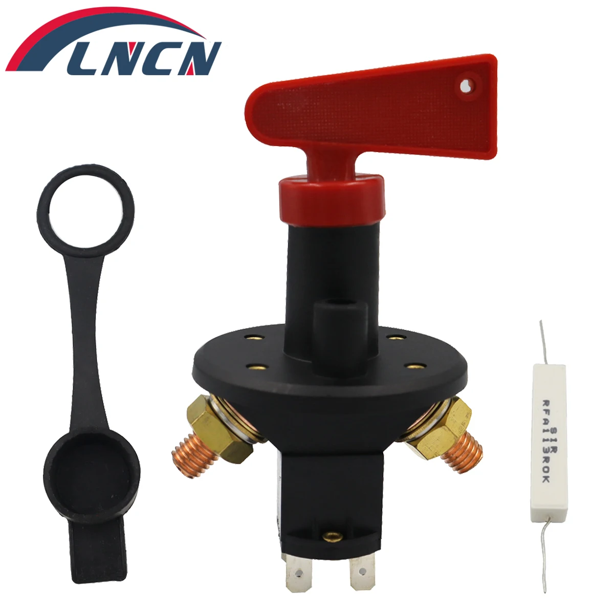 Heavy Duty FIA Type Battery Master Isolator Cut Off Kill Switch Universal 12/24V 4 Terminals Battery Isolator