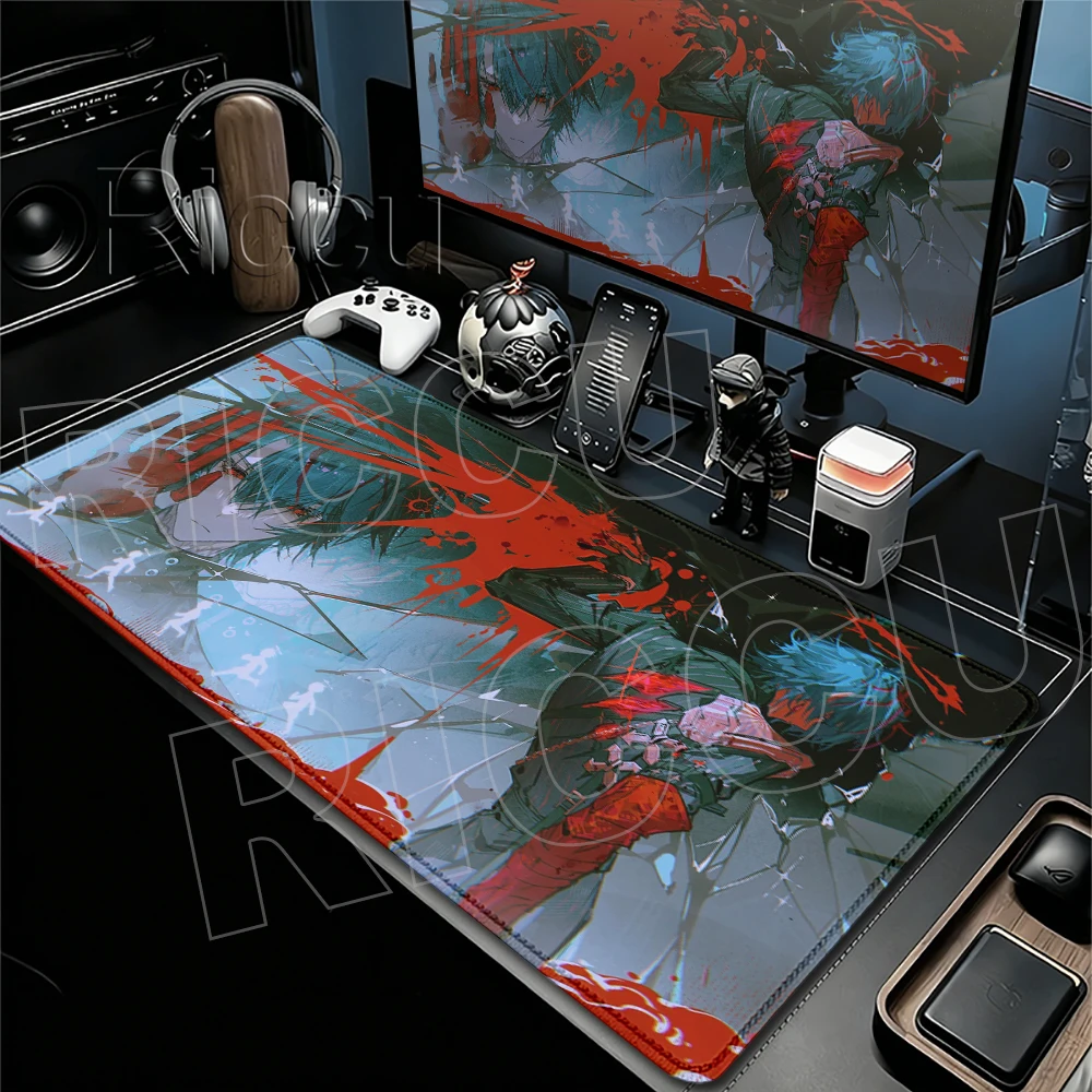 Große Camille Cool Game Arknights Endfield E-Sports-Gaming-Mauspads, rutschfest, waschbar, langlebig, dicke Matte, Spielmatte für Zuhause und Büro – Detail 2