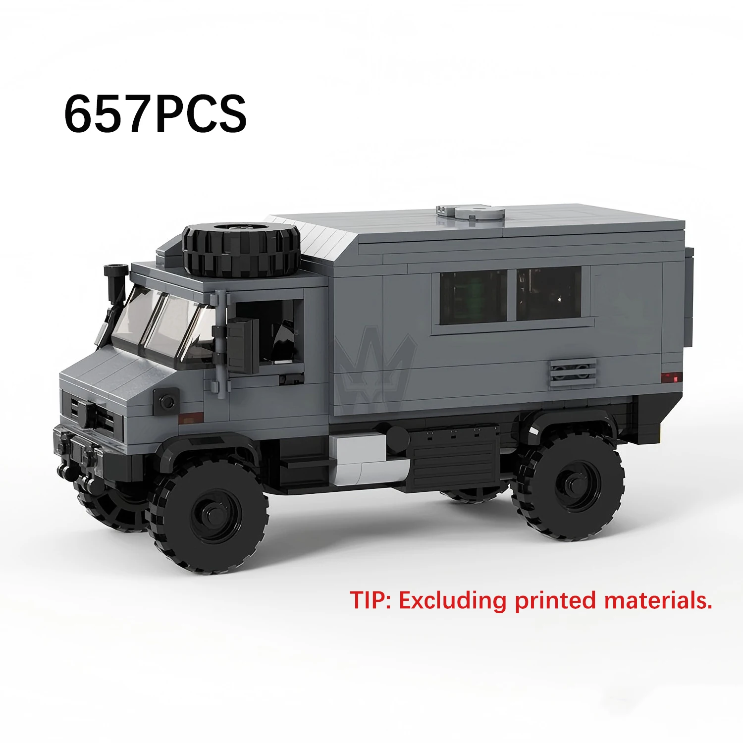 657 Pezzi Mattoncini Tecnologici Modulari, Veicolo Fuoristrada Retrò, Modello RV U4000 MOC-124188, Set di Costruzioni, Regalo, Giocattoli da Assemblare