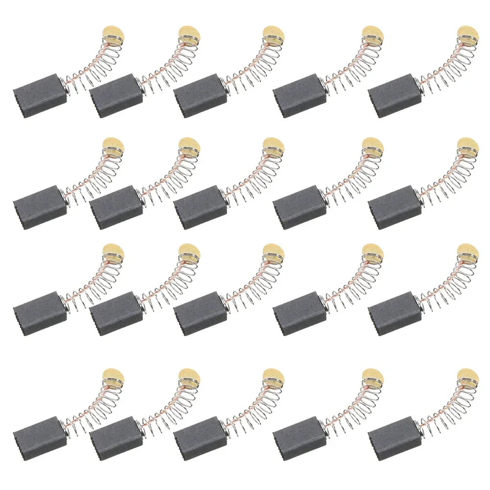20Pcs Carbon Brush Power Tool Parts 5x8x15mm Motor Graphite Brushes Feathered For Angle Grinder Trimmer Electric Hammer