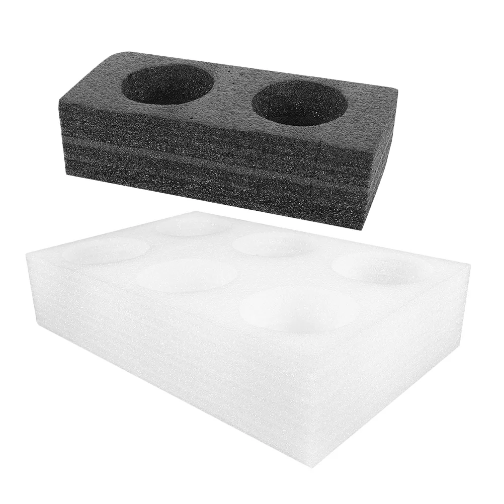 

2pcs Takeout Cup Trays Beverage Carrier Holder Coffee Milk Tea Packing Tray Leak-Proof Drink Carrier Multi-Hole Cup Stand Epe