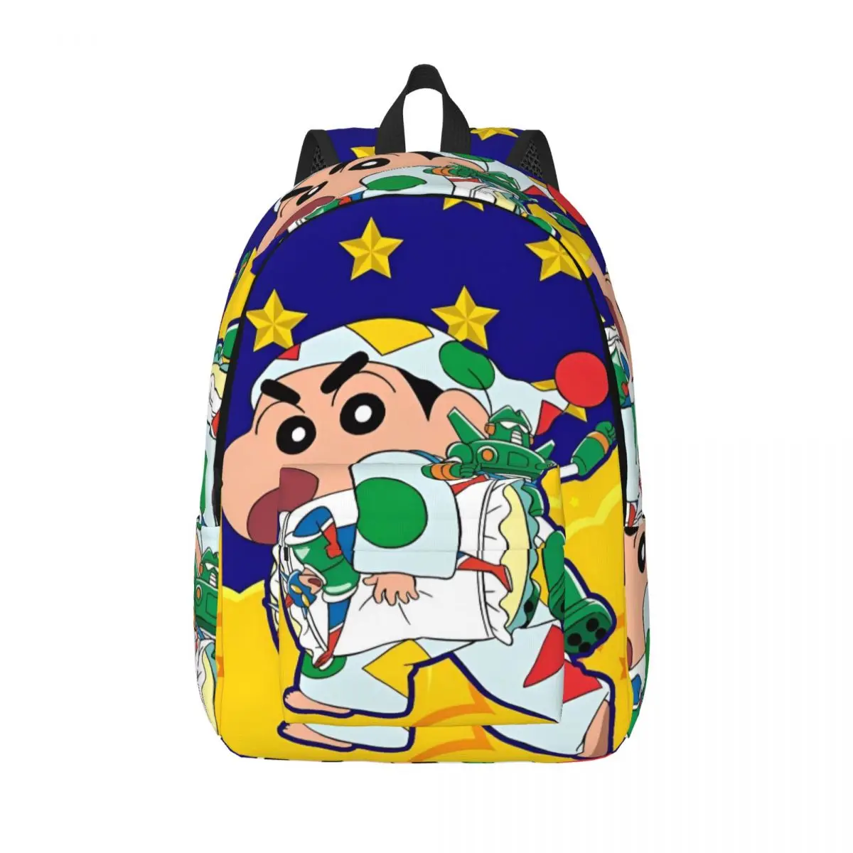 

Crayon Shin-chan Backpack Male Polyester Outdoor Style Backpacks Print Kawaii School Bags Rucksack