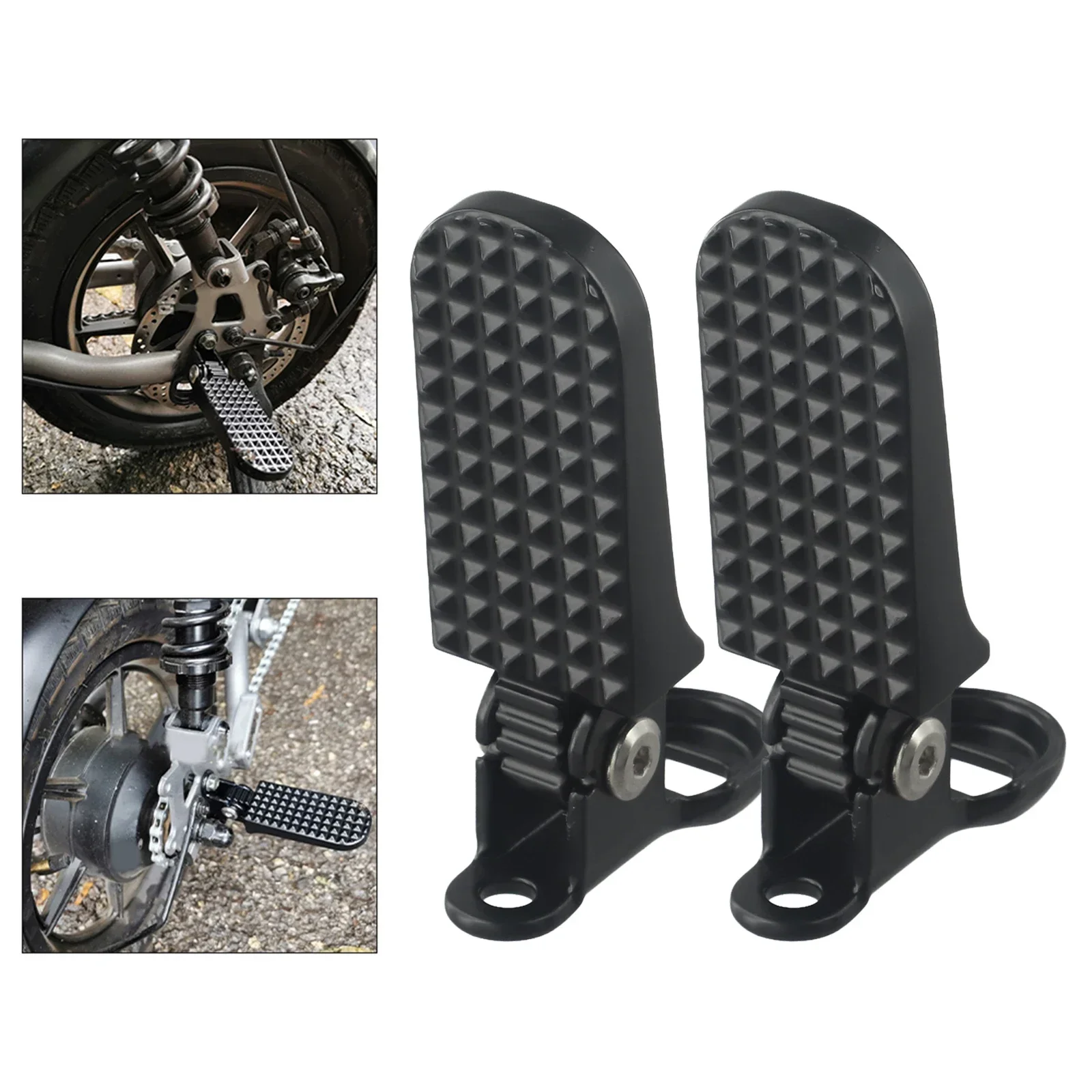 

Foldable Bike Pedal Motorcycle Foot Peg Size As Pictures Show Anti Slip Pattern Comfortable Ride Stable Support