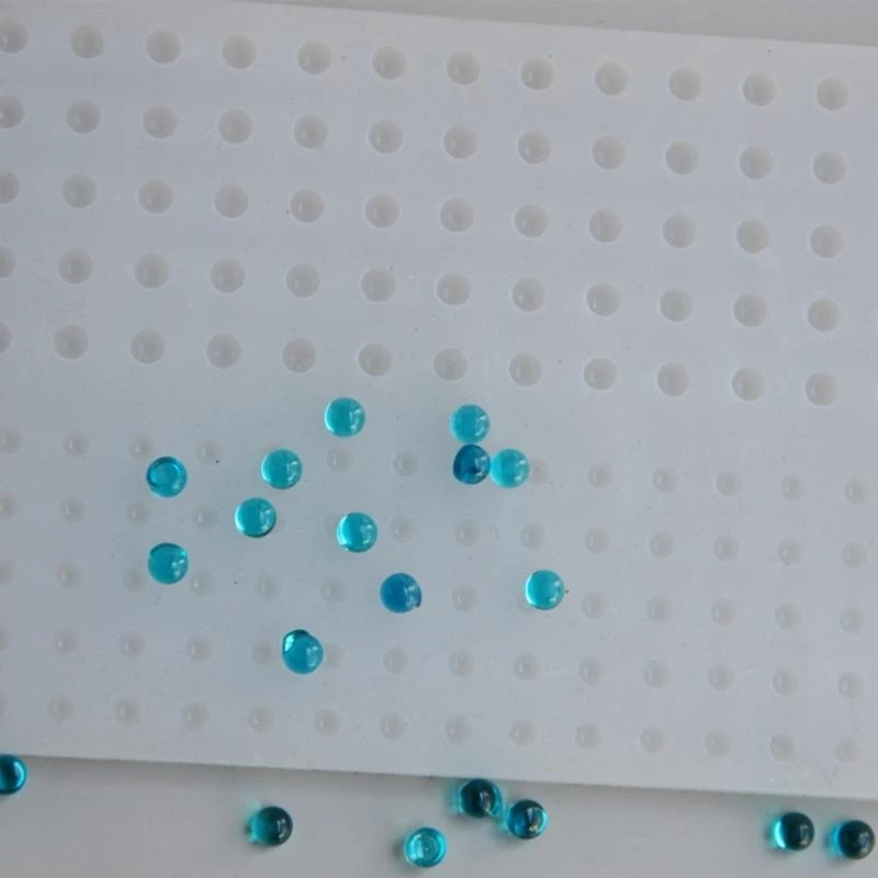 F42F Moule perles miniatures en silicone haute qualité Moule silicone pratique adapté à création perles
