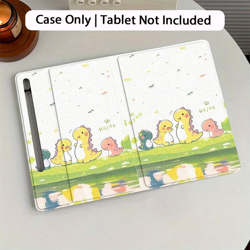 

Cute Dinosaur Pattern Art Tablet Case For Samsung Galaxy Tab S7 S8 S9 S10 FE Plus 12.4 13.1 Inch