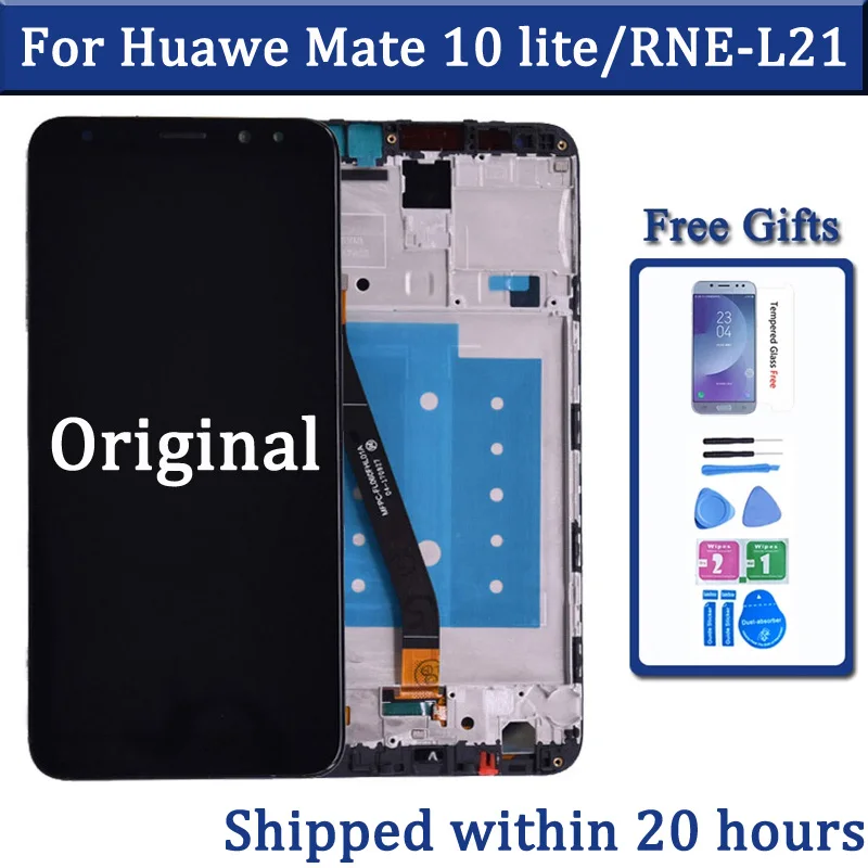 ЖК-дисплей для Huawei Mate 10 Lite, сенсорный экран с дигитайзером, сменная панель для Huawei Nova 2i, Honor 9i, G10, Maimang 6, ЖК-запчасти