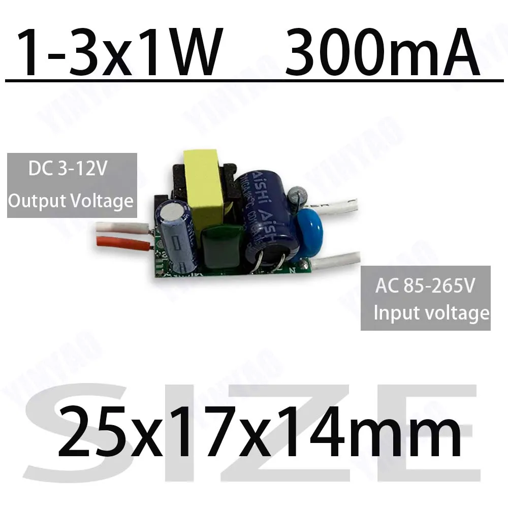 300mA 600mA 900mA LED Drivers 5W 4-7W 8-12W 12-18W 18-25W 25-36W LED Power Supply Lighting Transformer Constant Current Driver
