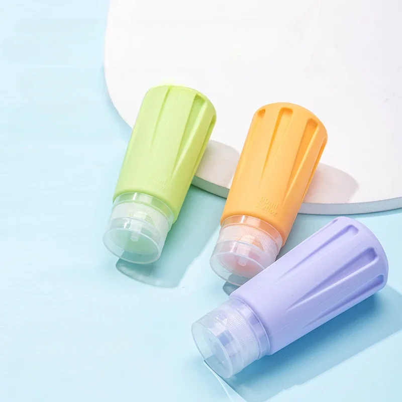 60/90ml Silicone Travel Small And Easy To Carry Squeeze Shampoo Shower Gel Hand Sanitizer Silicone Dispensing Bottle