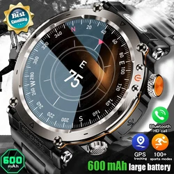 Military Outdoor Sports Smart Watch Men's New 1.7 inch 3ATM & IP68 Waterproof Fitness Watches 600 mAh Battery Calling Smartwatch