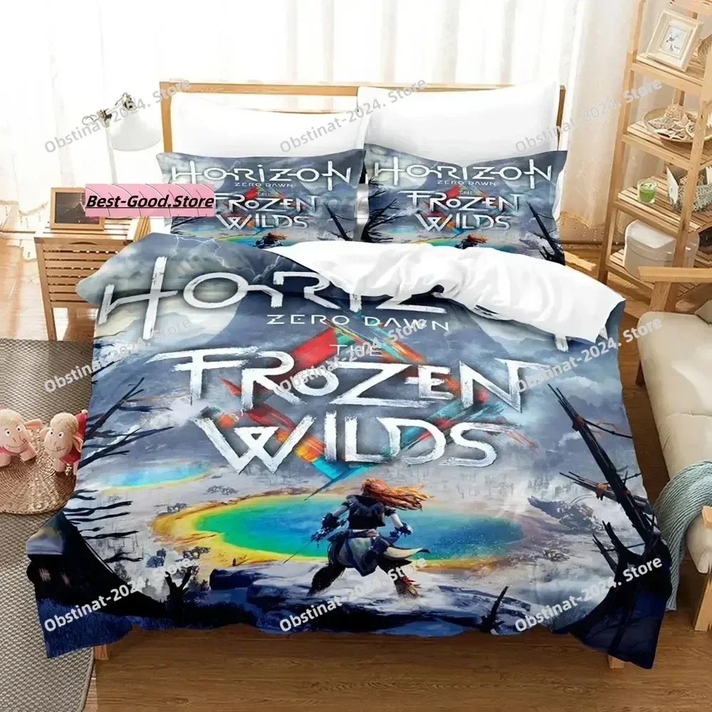 

Horizon Zero Dawn Bedding Set Single Twin Full Queen King Size Bed Set Aldult Kid Bedroom Duvetcover Sets 3D Anime bed sheet set