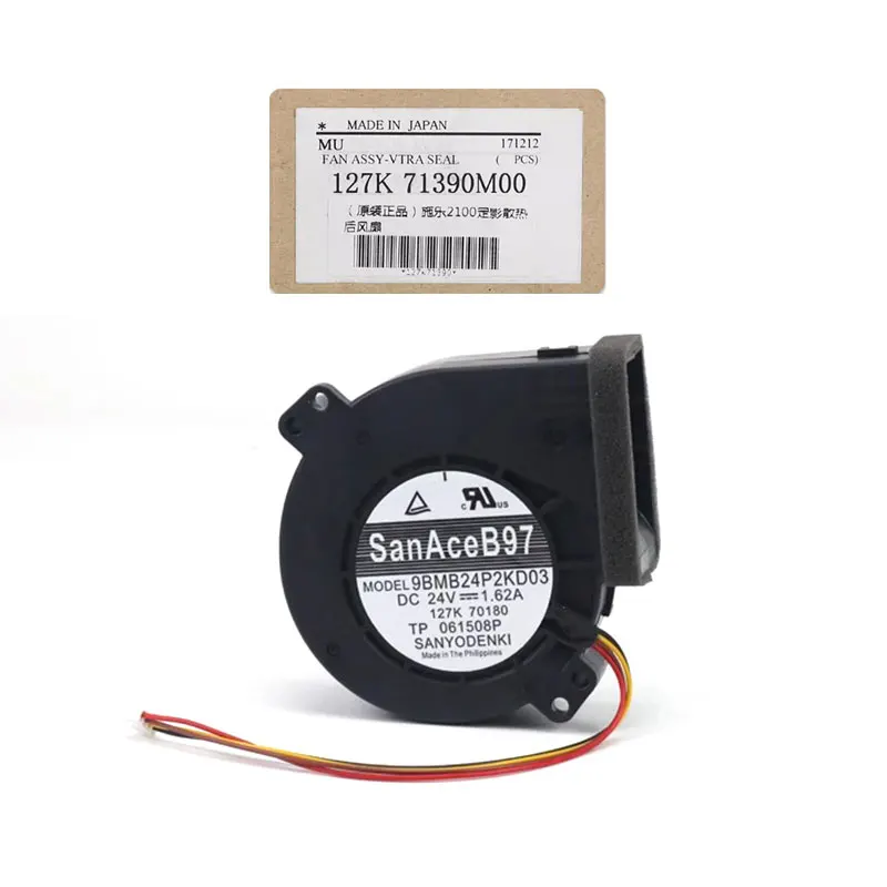 127K70180 9BMB24P2KD03 Original Fuser cooler Fan for Xerox V80 V180 V2100 V3100