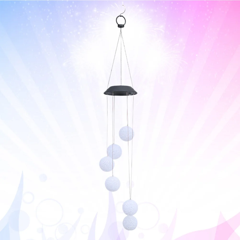 Solar Wind Chime Light Kleurrijke Gradient Particle Ball Regendicht Hangende Outdoor Garden Lamp Lights