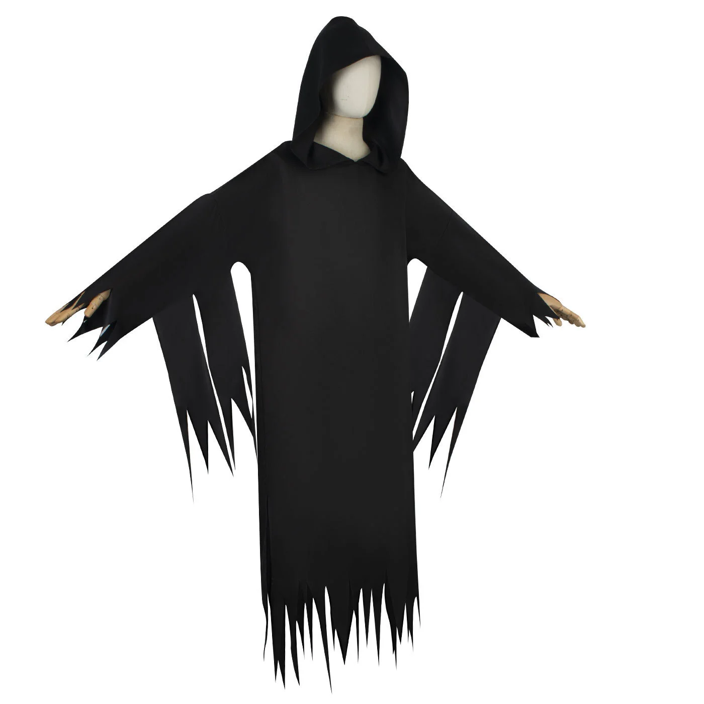 Robe de Cosplay avec Masque pour Homme et Femme, Vêtement à Capuche, Fantôme de la Mort, pour Halloween