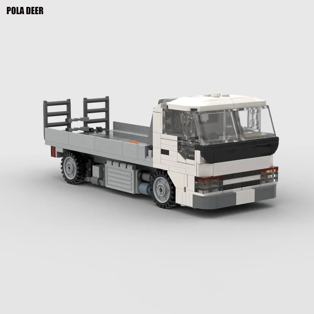 

Poladeer MOC 289PCS Elf Car Carrier Truck Slide Tiltable Small Particle Assembly Model Toy Puzzle Creative Child Birthday Gift