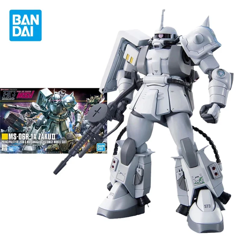 Bandai Gundam Model Kit Anime Figure HG UC 1/144 MS-O6R-1A Zaku Il Action Figures Model Gift Toy Collection for Kids