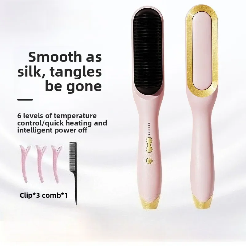 Bestseller Straightener Comb Straight Hair Does Not Hurt Hair LCD Screen Negative Ion Lazy Student Hair Straightener Household