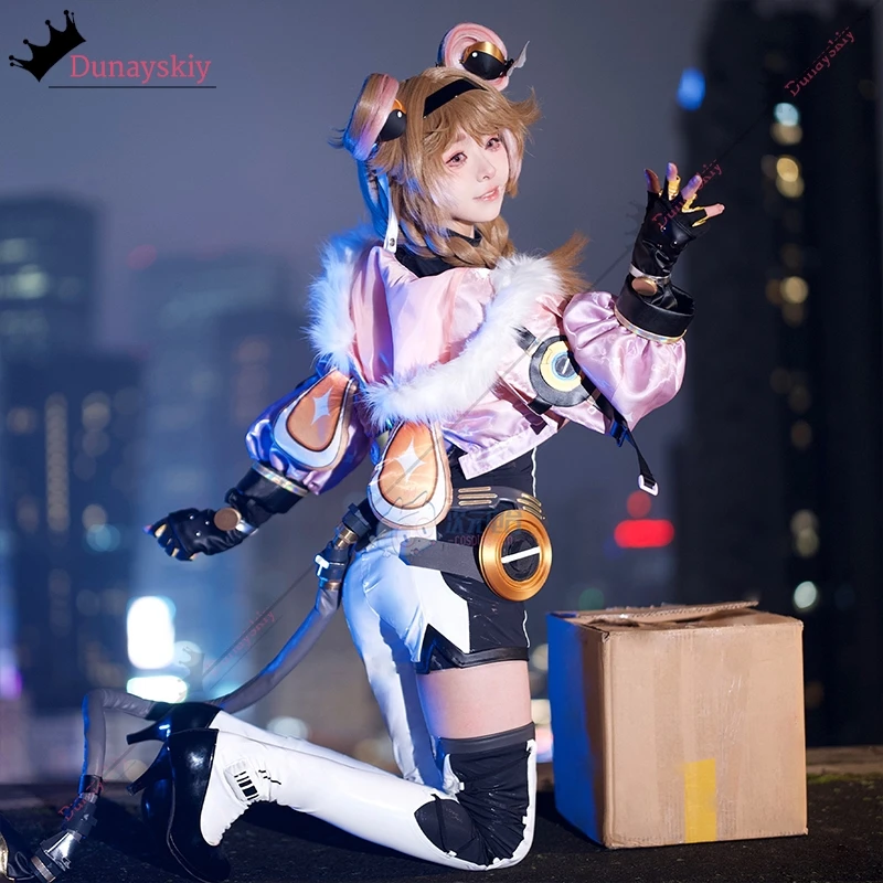 لعبة Wuthering Waves Lumi أزياء تنكرية Lumi سترة لعب الأدوار Zentai بذلة بدلة أنيمي ملابس شعر مستعار أحذية الدعامة الدعامة