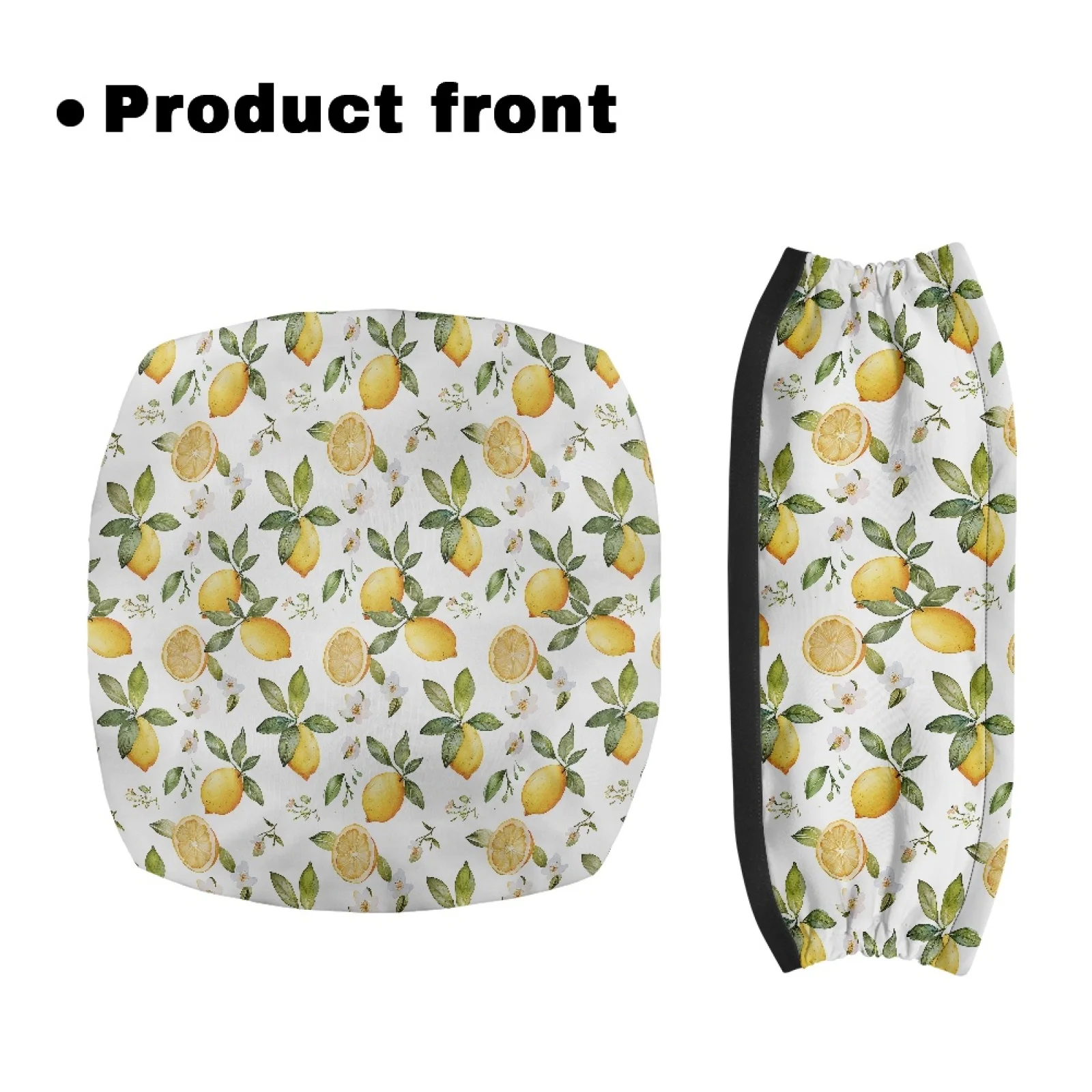 Coloranimal Lemons Pattern 2 Pcs Rollator Decorations for Ladies Seat Back Covers New Design
