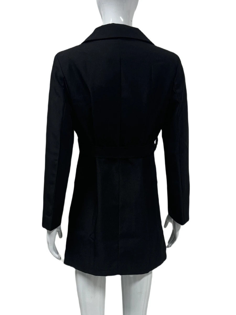 TWOTWINSTYLE Dimagrante Impiombato Lace Up Casual Blazer per Le Donne Risvolto Maniche Lunghe Patchwork Tasche Minimalista Giacca Sportiva Femminile Nuovo