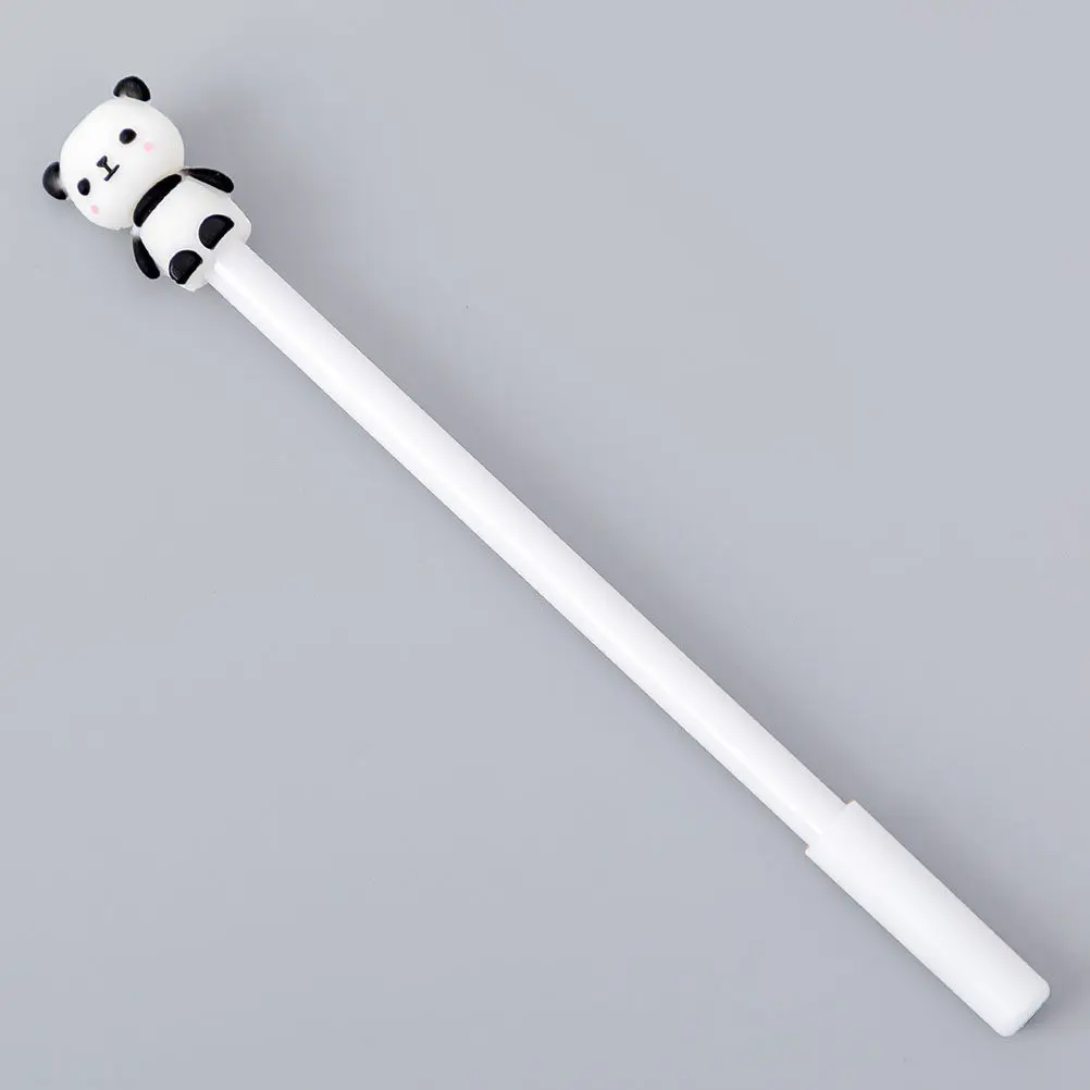 

20Pcs Panda Themed Ballpoint Pens 0.5mm Smudge Comfort Grip Cartoon Style Student Teacher Desk Work Supplies
