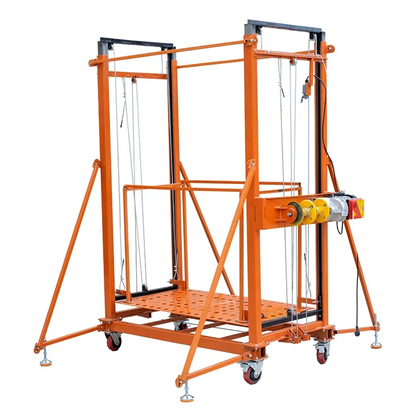

500kg 300kg Electric Scaffold Lift Foldable Electric Scaffolding Lift Platform for Construction