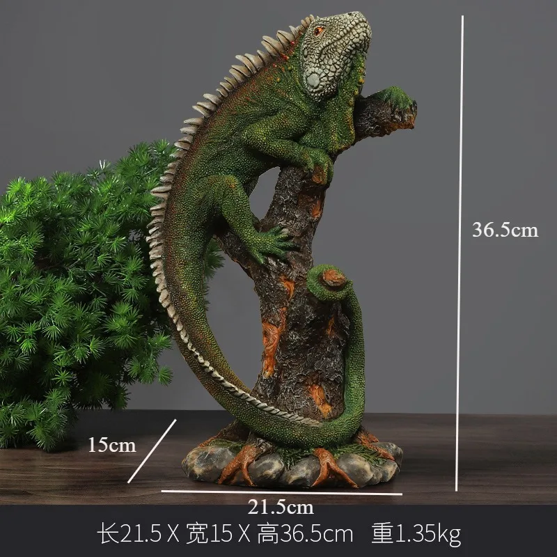 American Living Room Craft Decoration Creative Wine Cabinet TV Cabinet Lizard Ornament Home Decor Decoração Para Casa Figurine