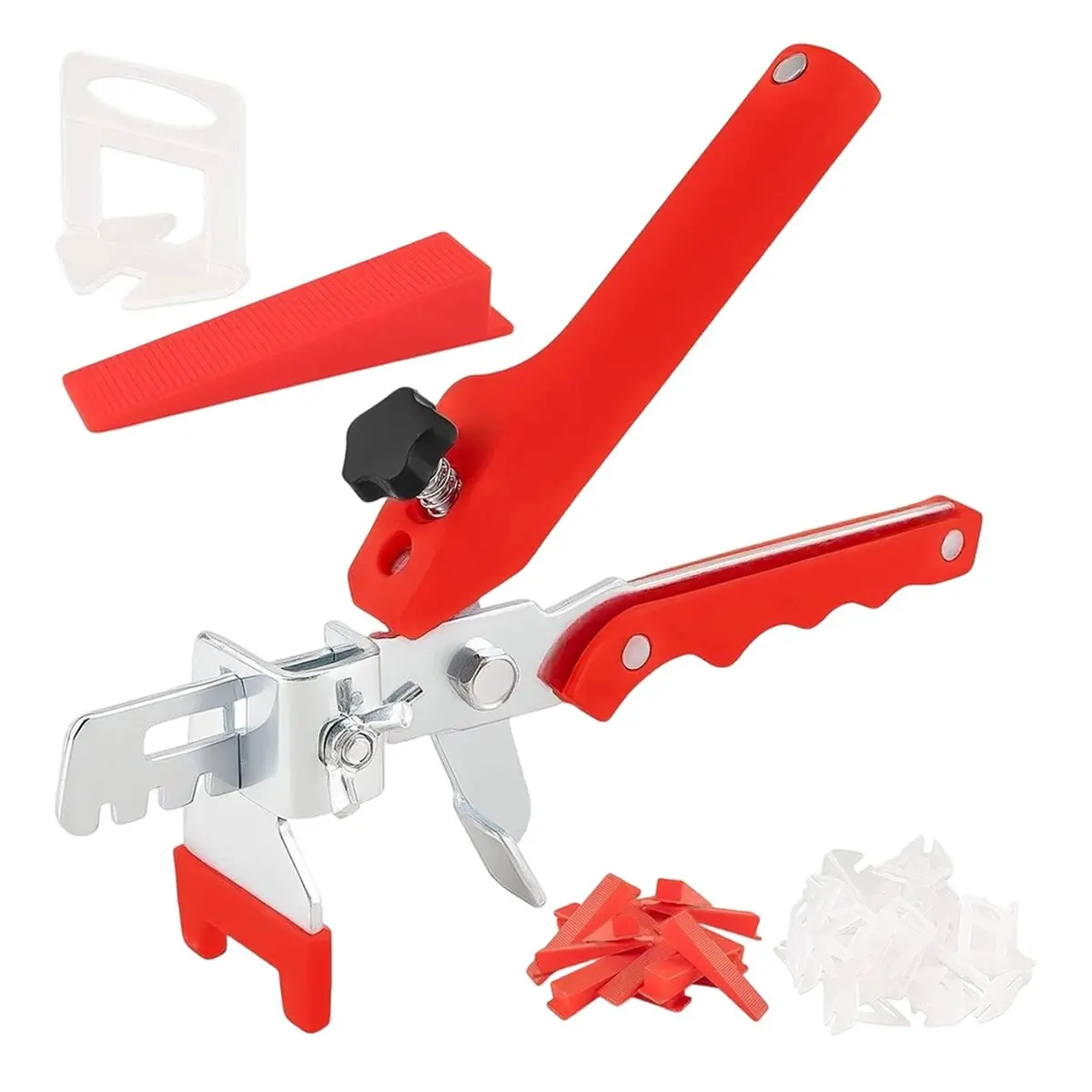 2026 New Tile Leveling System with Tile Plier, 300PCS 1/8 Inch Spacers Clips and 100PCS Reusable Wedges