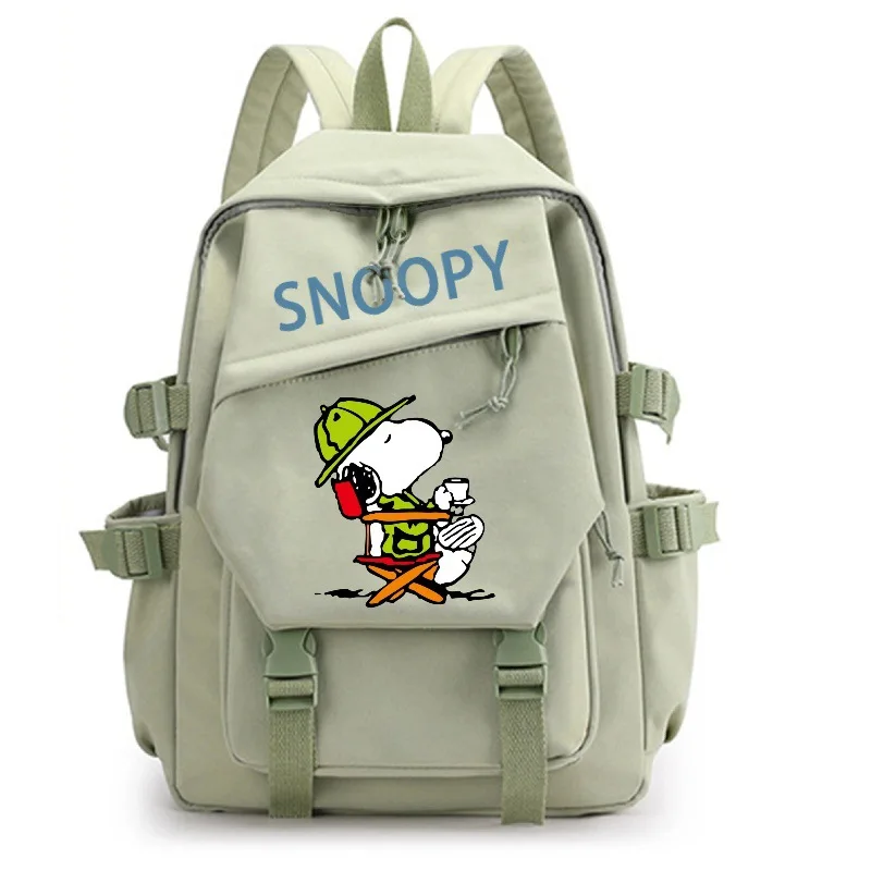 Sac d'école d'animation imprimé Snoopy de dessin animé, mignon, nouveaux étudiants de trois à Six ans, sac à dos léger de grande capacité, cadeau