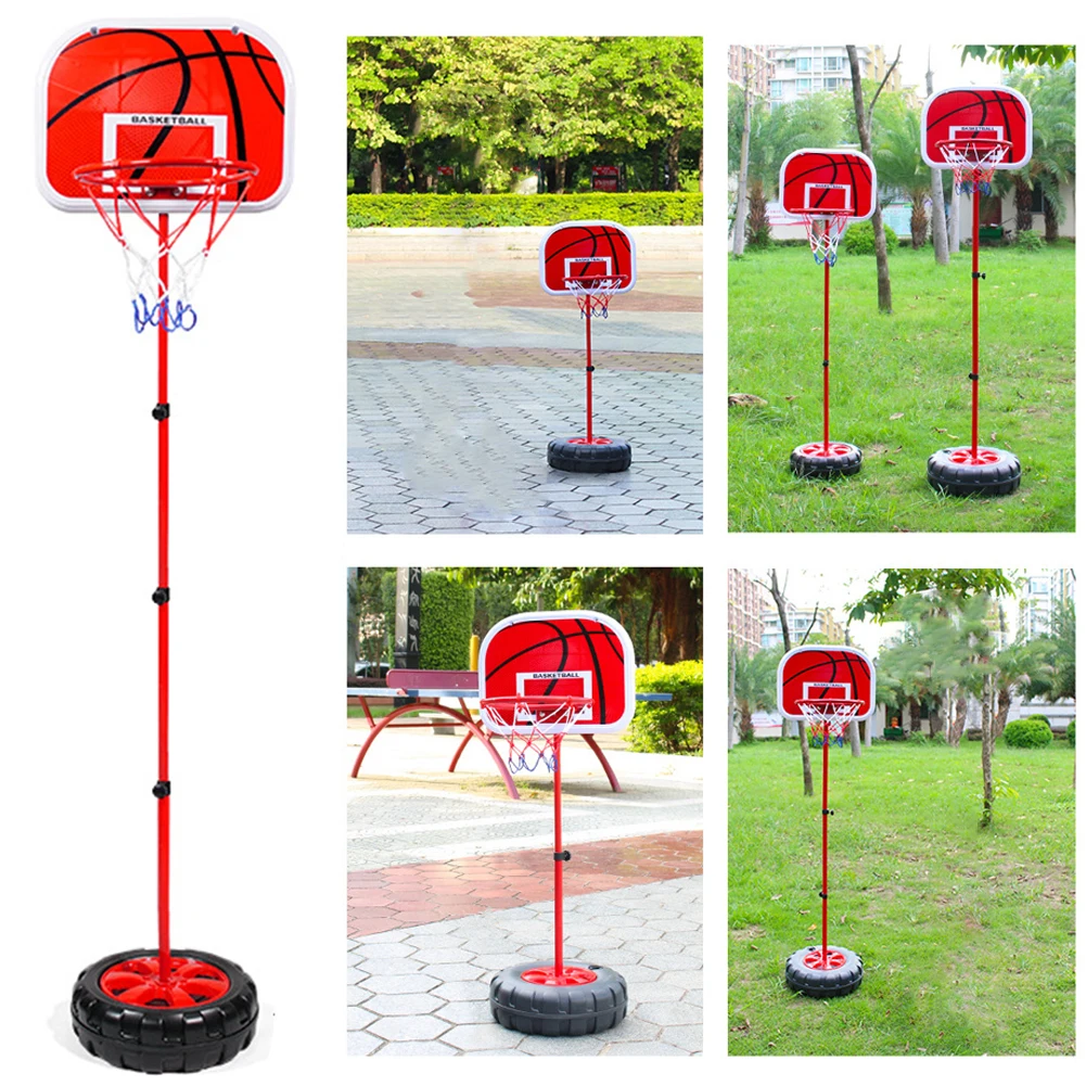 

Basketball Hoop Stand Mini Basketball Hoop Height Adjustable Basketball System Indoor Outdoor Play for Kids