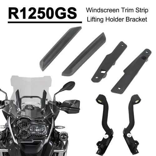 Imagen 2 del producto Soporte de parabrisas de refuerzo R1200GS ADV, tira embellecedora, soporte de parabrisas, soporte de elevación ajustable para BMW R1200 GS R1250GSA