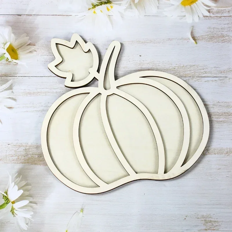 

Pumpkin Shaped Wooden Dessert Tray Halloween Thanksgiving Kids Favors Home Decor Fruit Serving Tray Happy Party Decoration